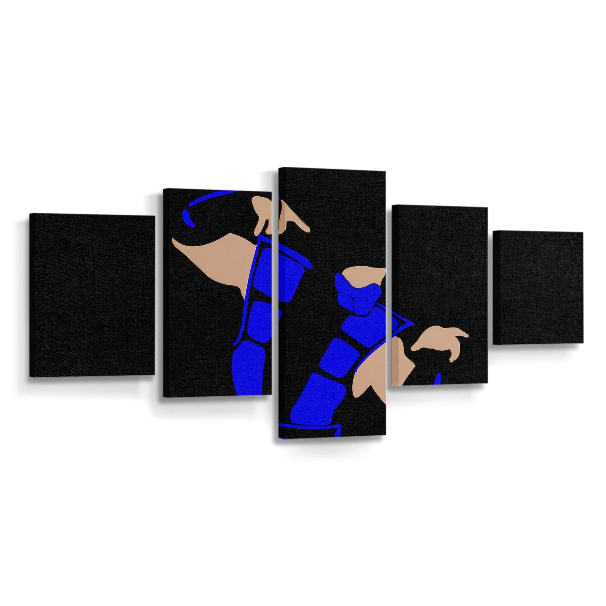 mortal kombat sub zero blue minimal 4k rh